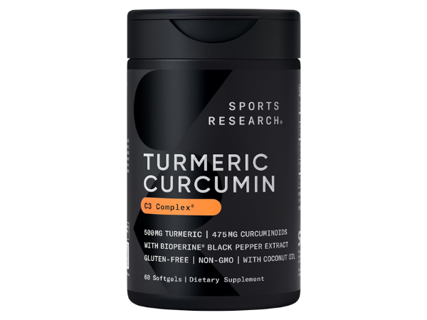 Sports Research Turmeric Curcumin wCoconut Oil & BioPerine